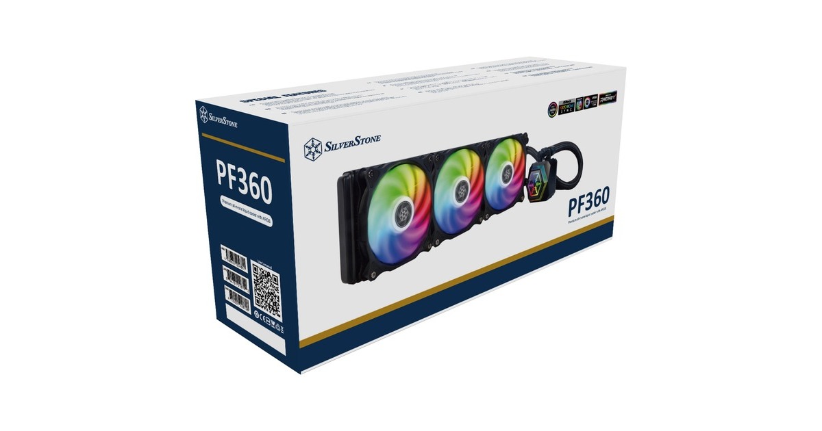SilverStone SST-PF360-ARGB-V2 360mm, Wasserkühlung(schwarz, inkl. RGB-Controller)