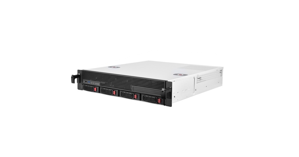 SilverStone SST-RM21-304, Rack-Gehäuse(schwarz, 2 Höheneinheiten)