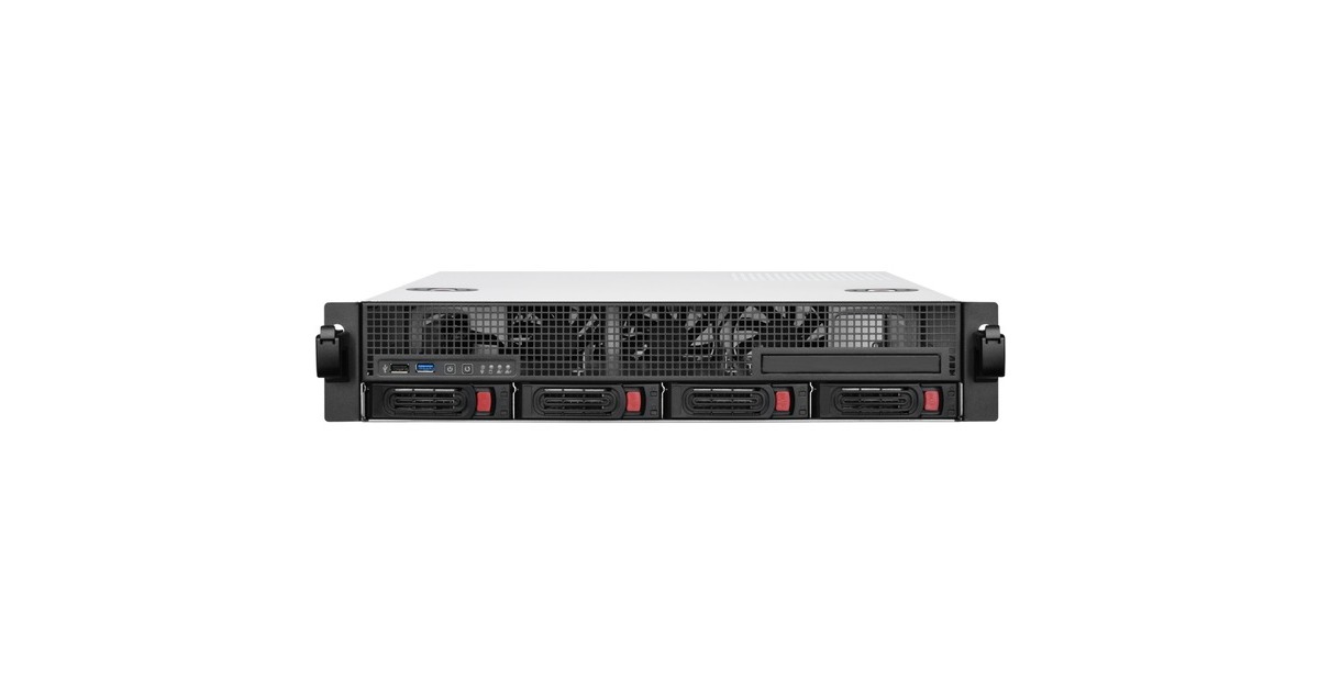 SilverStone SST-RM21-304, Rack-Gehäuse(schwarz, 2 Höheneinheiten)