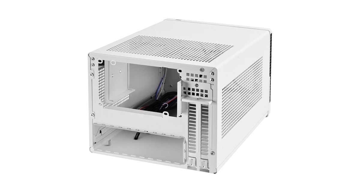 SilverStone SST-SG13WB-Q, Cube-Gehäuse(weiß/schwarz)