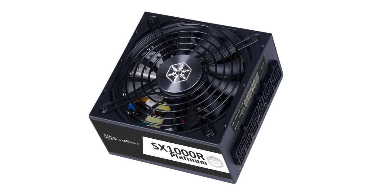 SilverStone SST-SX1000R-PL 1000W, PC-Netzteil(schwarz, Kabel-Management, 1000 Watt)