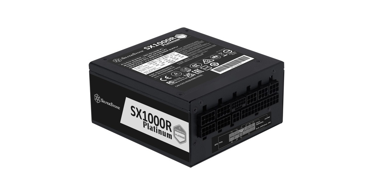 SilverStone SST-SX1000R-PL 1000W, PC-Netzteil(schwarz, Kabel-Management, 1000 Watt)