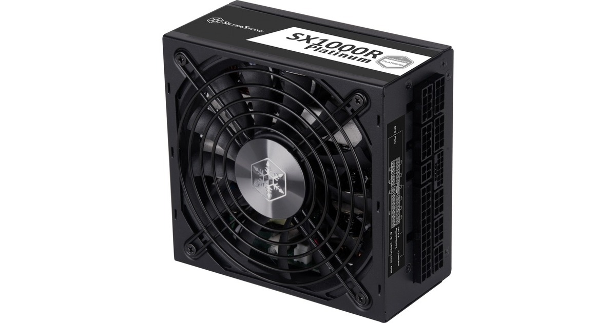 SilverStone SST-SX1000R-PL 1000W, PC-Netzteil(schwarz, Kabel-Management, 1000 Watt)
