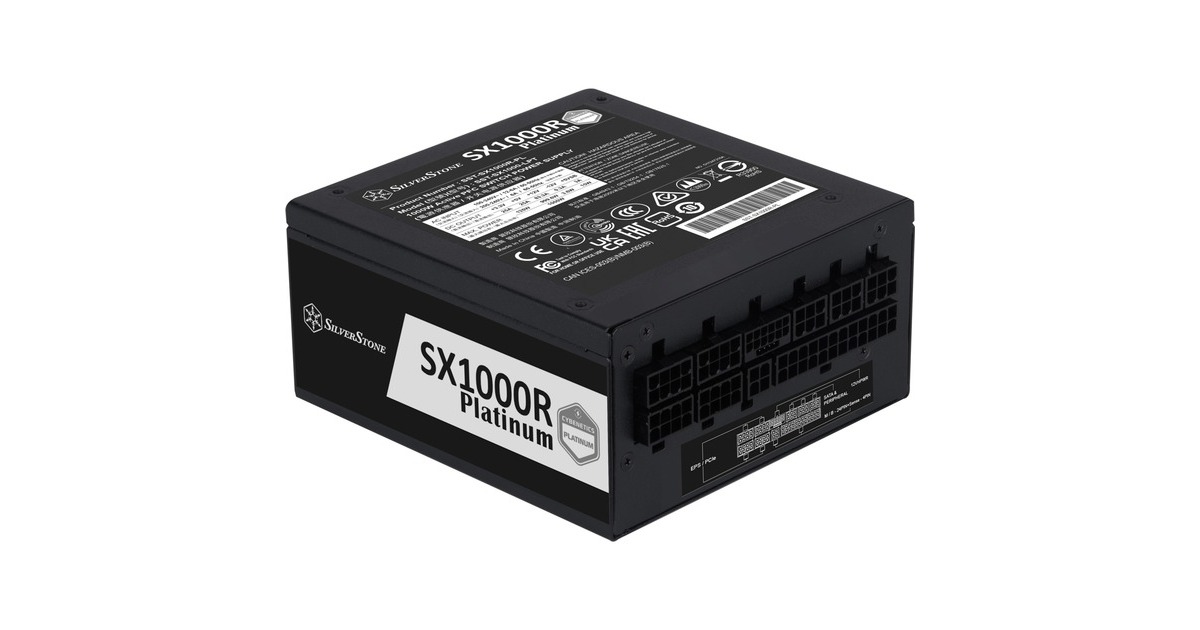 SilverStone SST-SX1000R-PL 1000W, PC-Netzteil(schwarz, Kabel-Management, 1000 Watt)