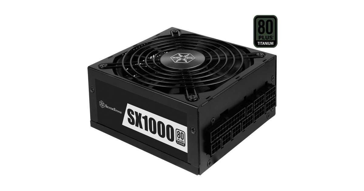SilverStone SST-SX1000-LPT Platinum v1.1, PC-Netzteil(schwarz, 6x PCIe, Kabel-Management, 1000 Watt) SilverStone SST-SX1000-LPT Platinum v1.1, PC-Netzteil(schwarz, 6x PCIe, Kabel-Management, 1000 Watt)