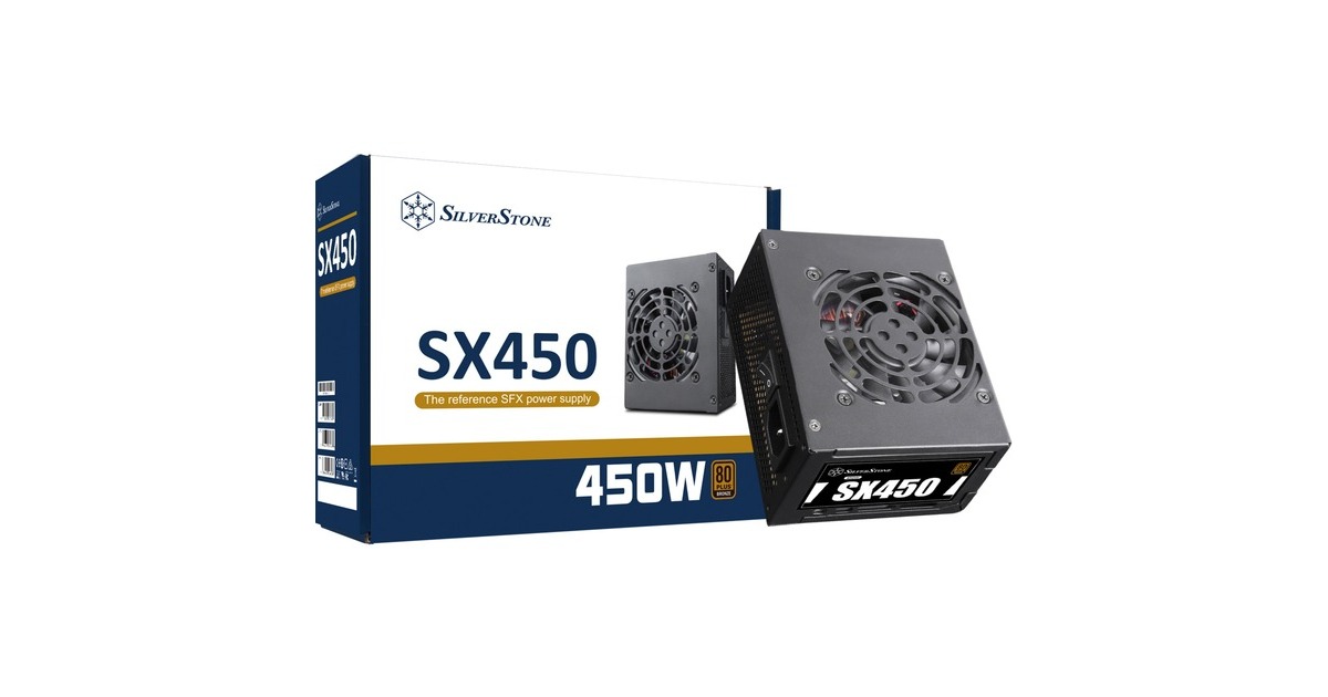 SilverStone SST-SX450-B 450W, PC-Netzteil(schwarz, 450 Watt)