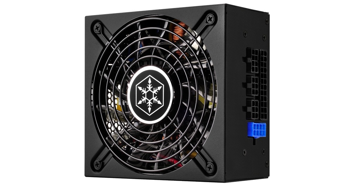 SilverStone SST-SX500-LG V2.1, PC-Netzteil(schwarz, 2x PCIe, Kabel-Management, 500 Watt)