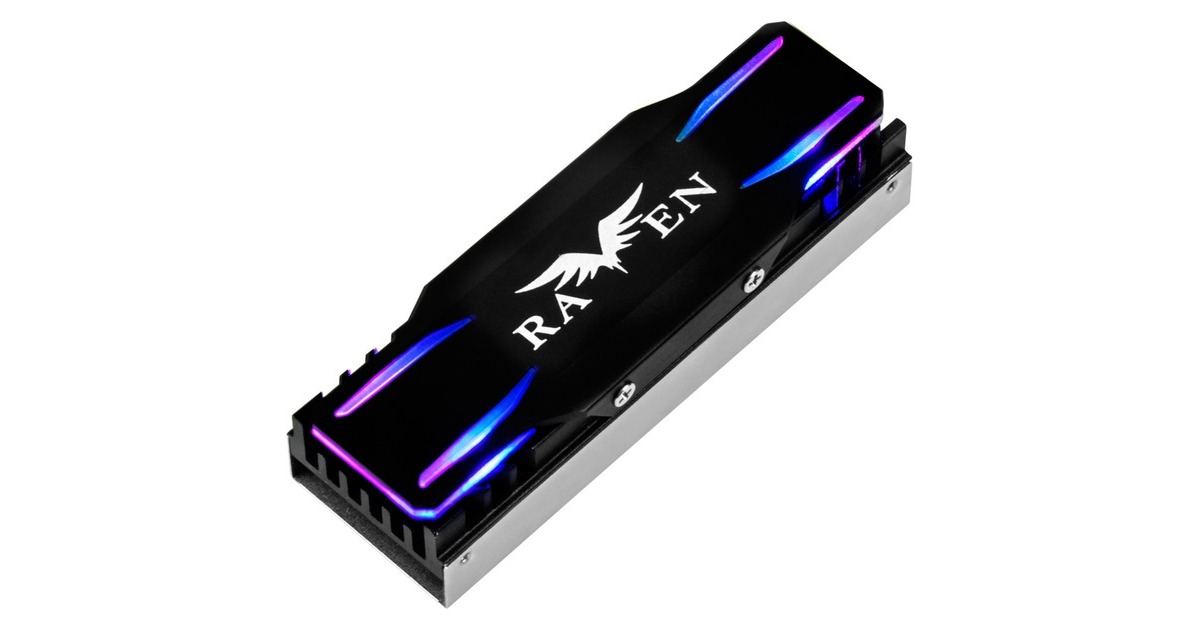 SilverStone SST-TP03-ARGB, Kühlkörper(schwarz, unterstützt M.2 2280 SSD)