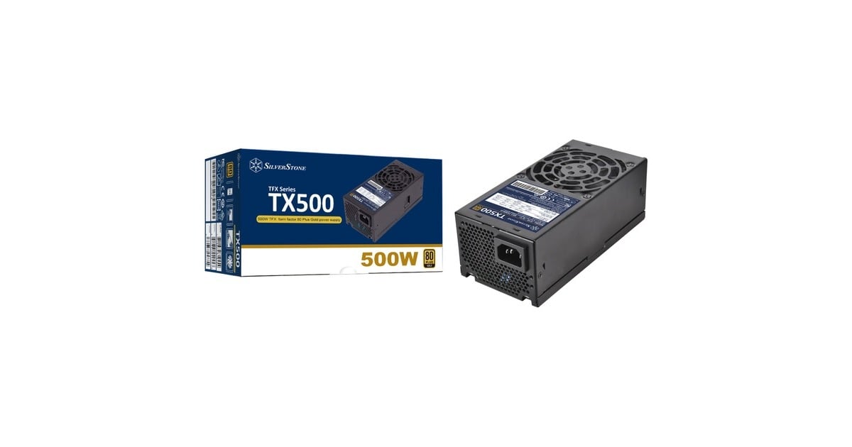 SilverStone SST-TX500-G 500W, PC-Netzteil(schwarz, 2x PCIe, 500 Watt, Outlet)