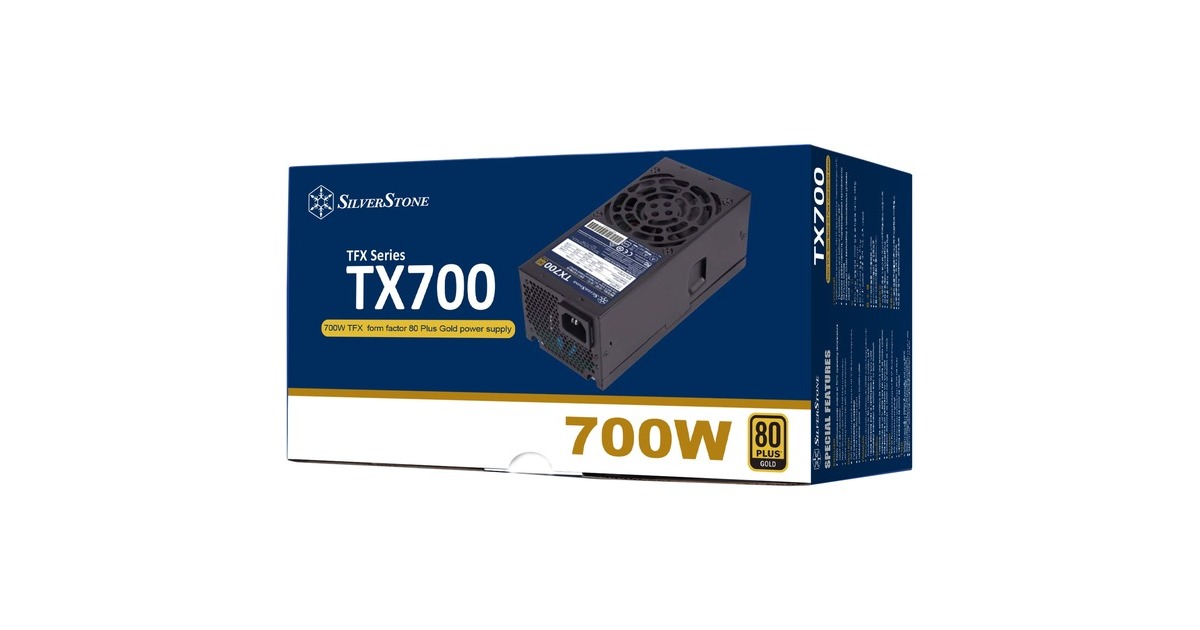 SilverStone SST-TX700-G 700W, PC-Netzteil(schwarz, 2x PCIe, 700 Watt)