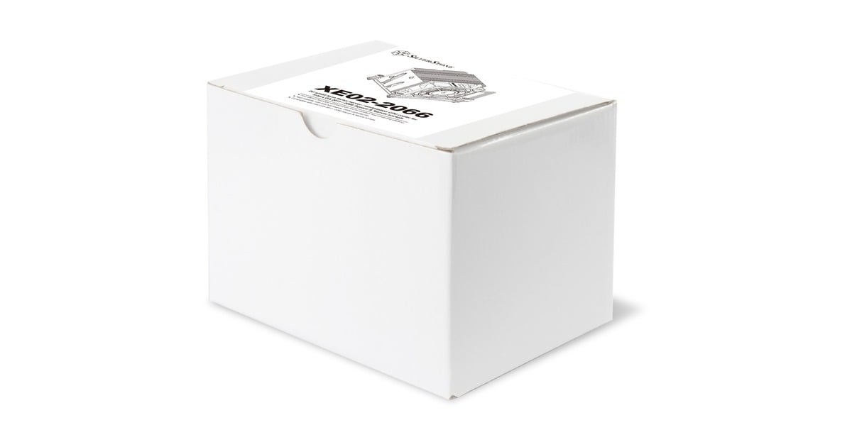 SilverStone SST-XE02-2066, CPU-Kühler(silber/schwarz, 2HE, für Sockel 2011, 2066 Square & Narrow, Outlet)