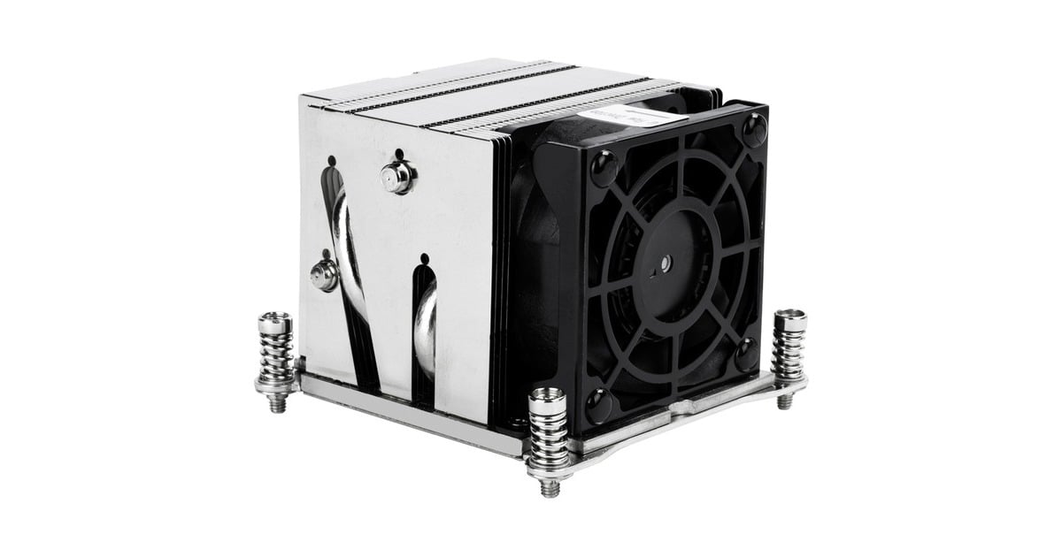 SilverStone SST-XE02-2066, CPU-Kühler(silber/schwarz, 2HE, für Sockel 2011, 2066 Square & Narrow, Outlet)