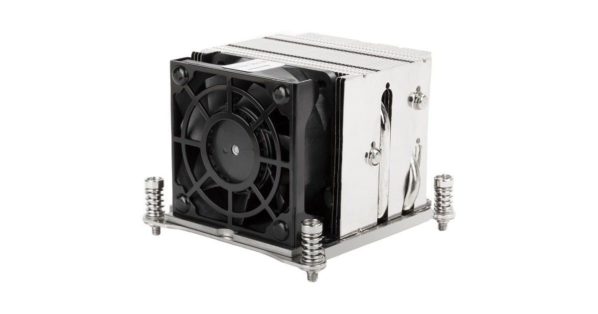 SilverStone SST-XE02-2066, CPU-Kühler(silber/schwarz, 2HE, für Sockel 2011, 2066 Square & Narrow, Outlet)
