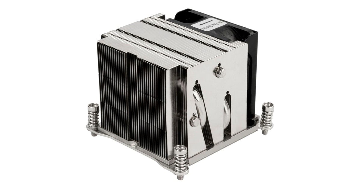 SilverStone SST-XE02-2066, CPU-Kühler(silber/schwarz, 2HE, für Sockel 2011, 2066 Square & Narrow, Outlet)