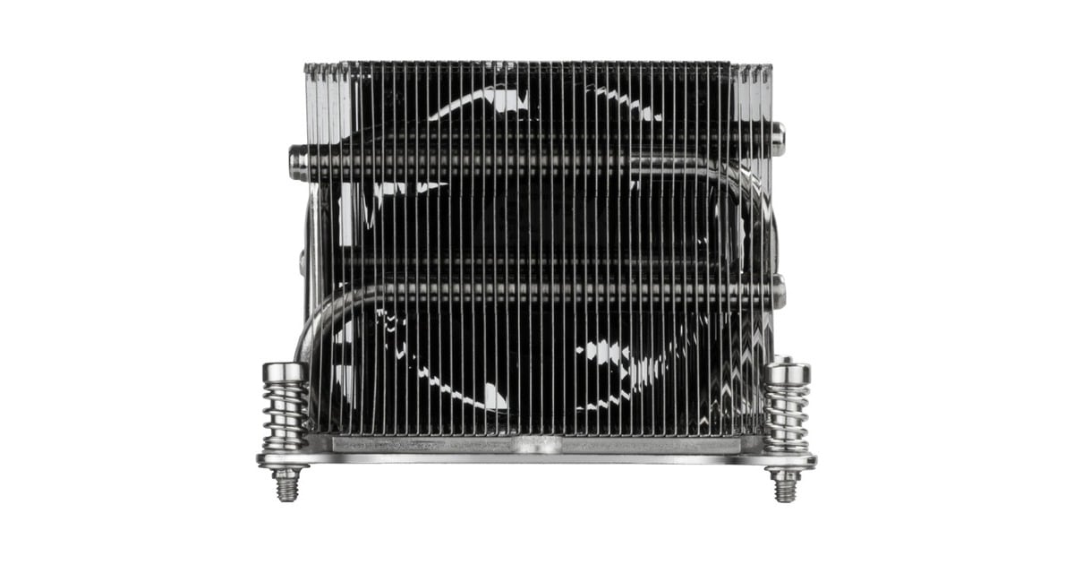 SilverStone SST-XE02-2066, CPU-Kühler(silber/schwarz, 2HE, für Sockel 2011, 2066 Square & Narrow, Outlet)