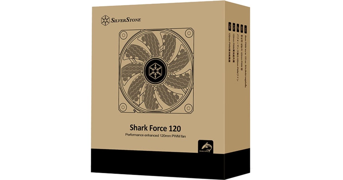 SilverStone Shark Force 120, Gehäuselüfter(schwarz)