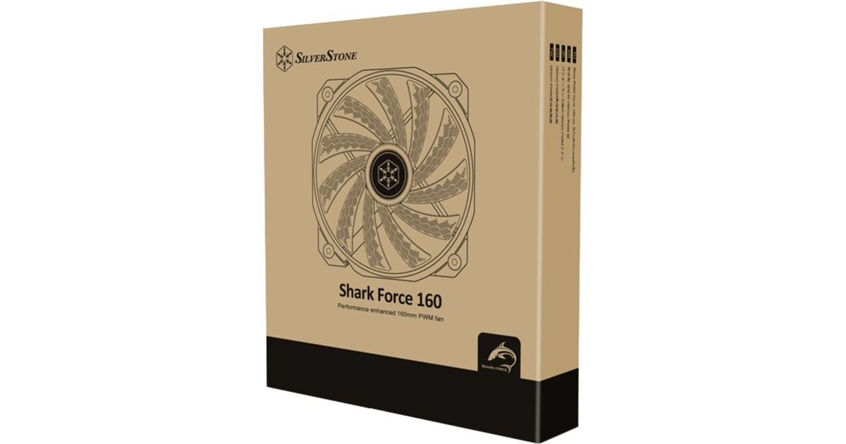 SilverStone Shark Force 160, Gehäuselüfter(schwarz)