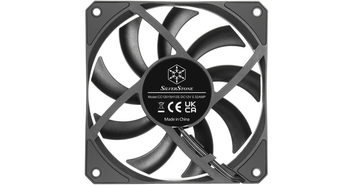 SilverStone SilvStone SST-AS120B, Gehäuselüfter(schwarz/transparent)