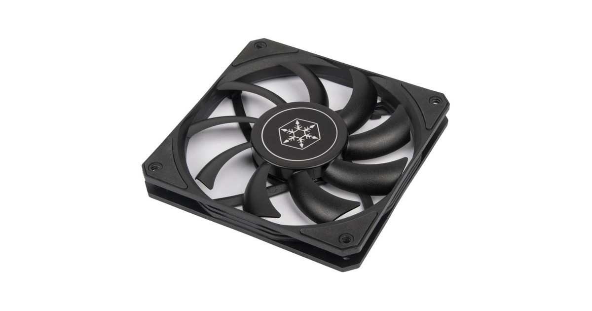 SilverStone SilvStone SST-AS120B, Gehäuselüfter(schwarz/transparent)