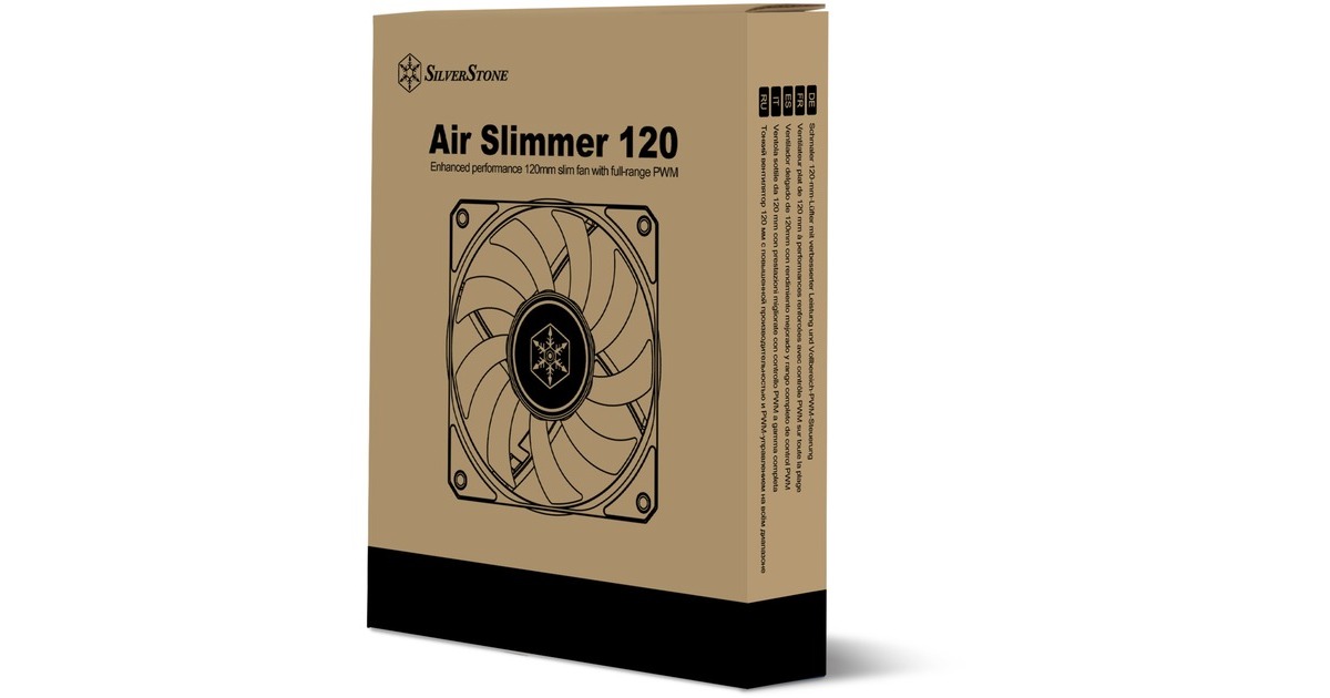 SilverStone SilvStone SST-AS120B, Gehäuselüfter(schwarz/transparent)