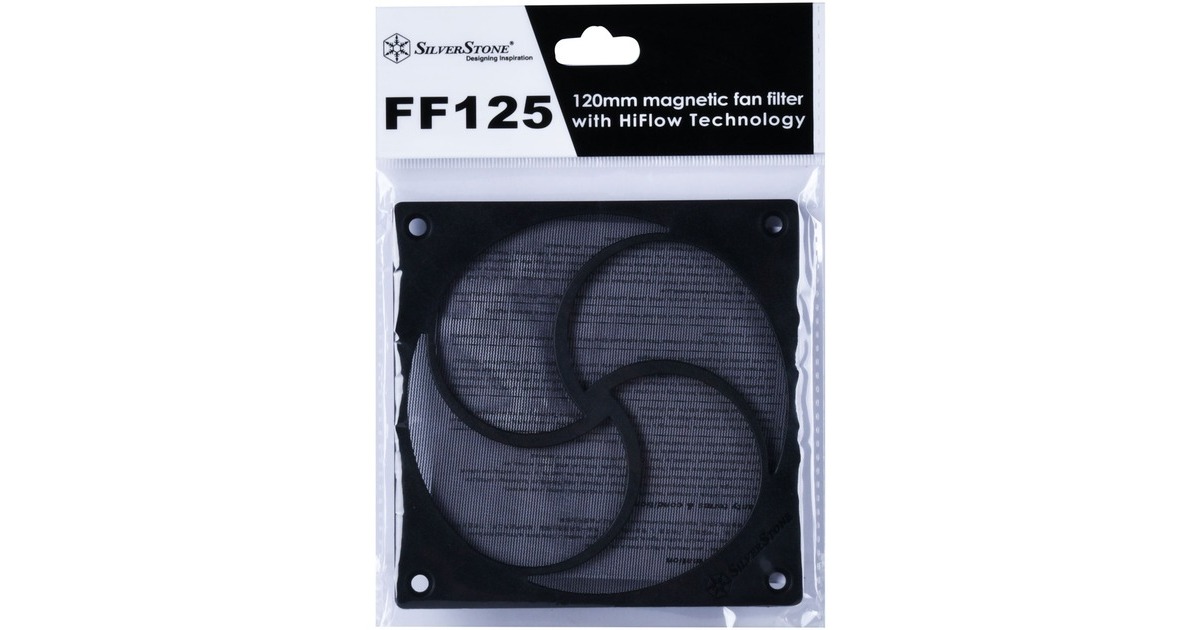SilverStone Staubfilter SST-FF125B(schwarz, für 120mm-Lüfter)