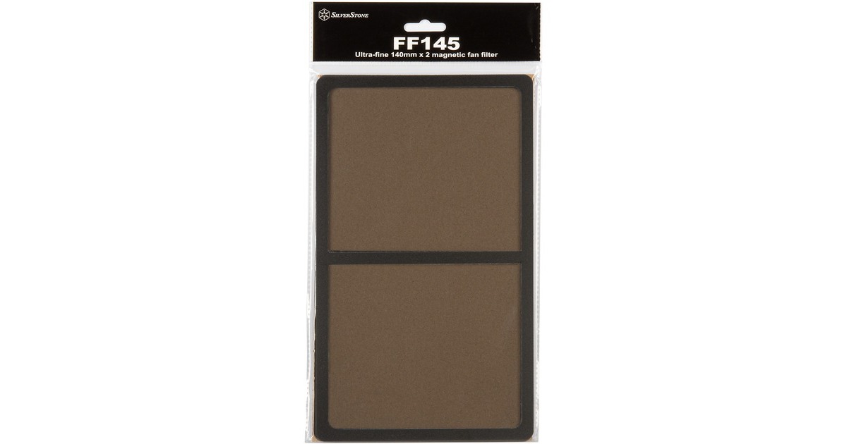 SilverStone Staubfilter SST-FF145B(schwarz, für 2x 140mm-Lüfter)