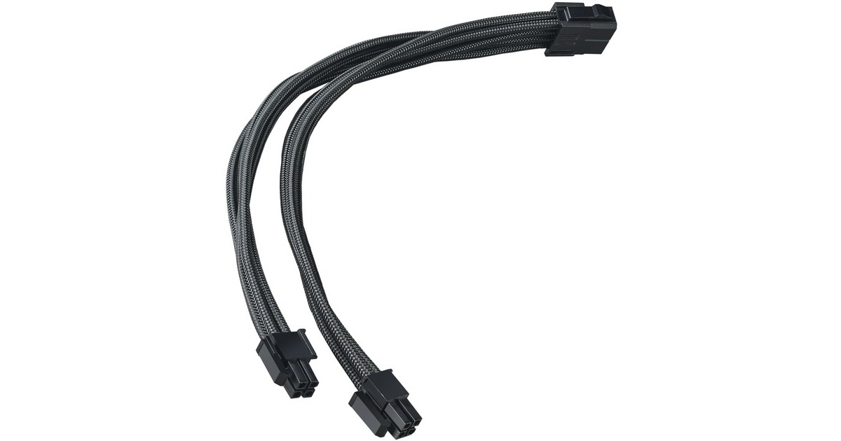 SilverStone Strom-Verlängerungskabel SST-PP07E-EPS8B(schwarz, 30cm)
