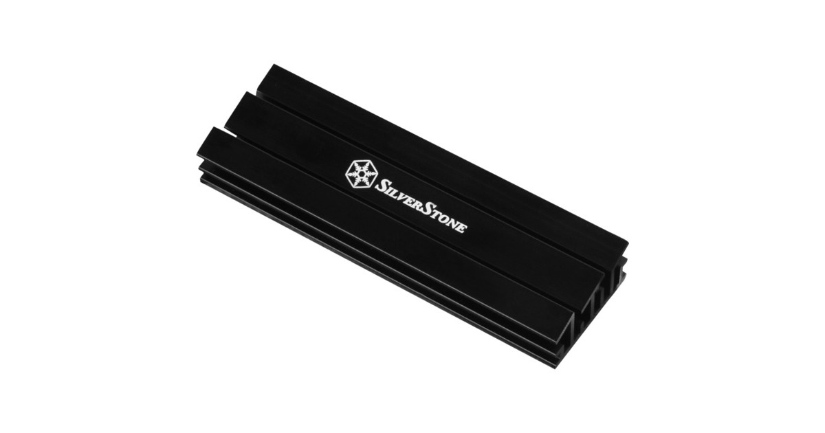 SilverStone TP02-M2, Set(schwarz, unterstützt 2280-M.2-SSD)