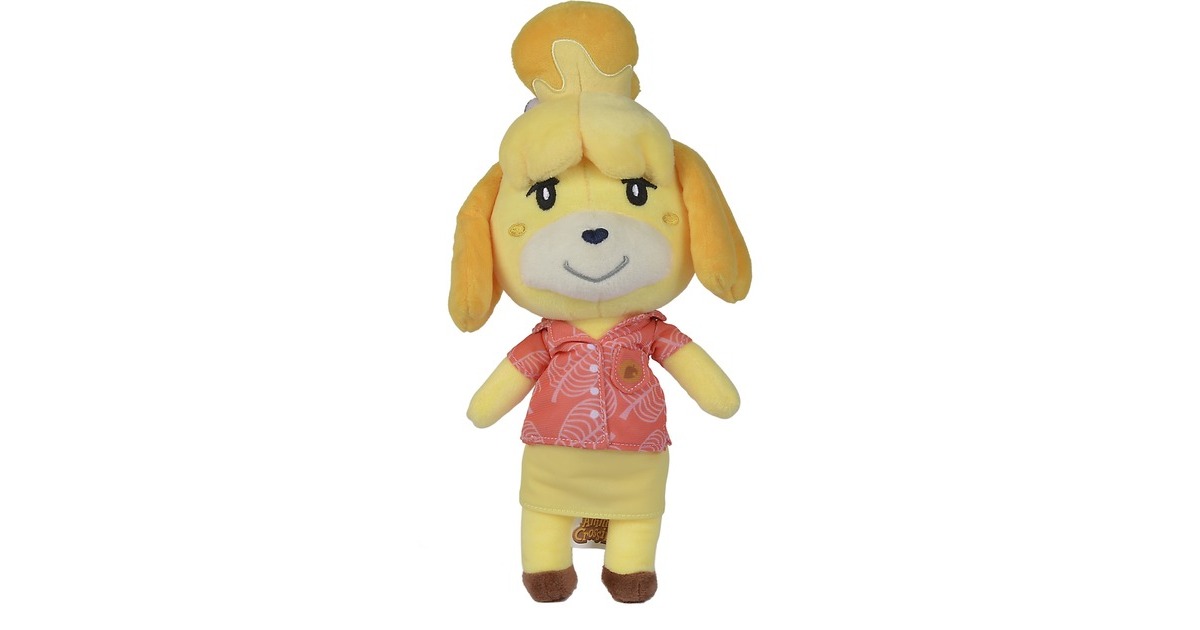 Simba Animal Crossing Melinda, Kuscheltier(creme, 25 cm)