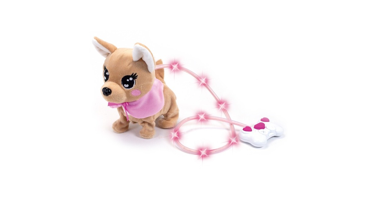 Simba ChiChi LOVE Loomy - Chihuahua ChiChi, Kuscheltier(beige/rosa, 20 cm)