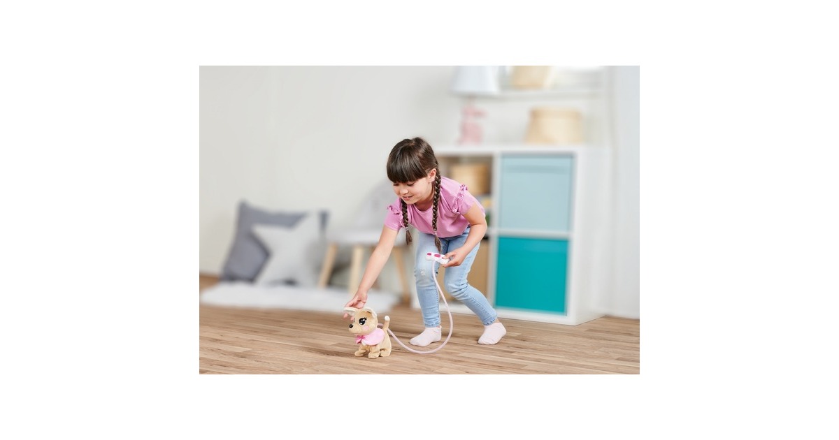 Simba ChiChi LOVE Loomy - Chihuahua ChiChi, Kuscheltier(beige/rosa, 20 cm)