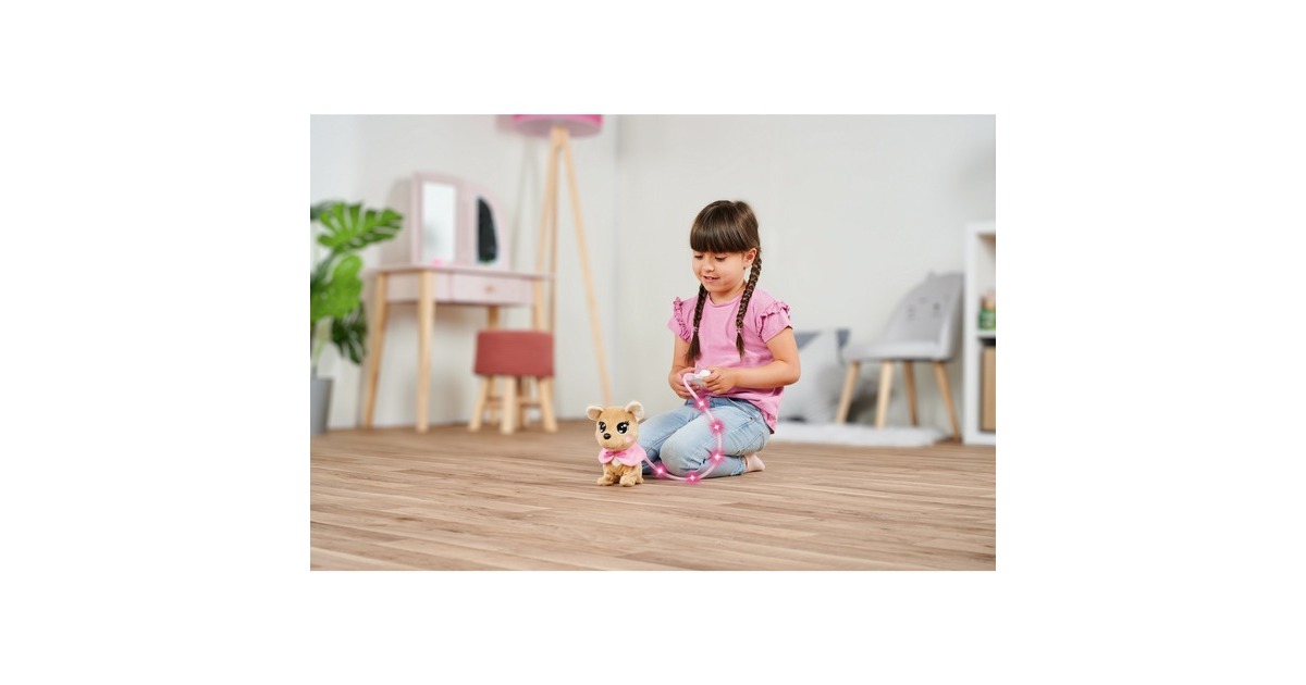 Simba ChiChi LOVE Loomy - Chihuahua ChiChi, Kuscheltier(beige/rosa, 20 cm)