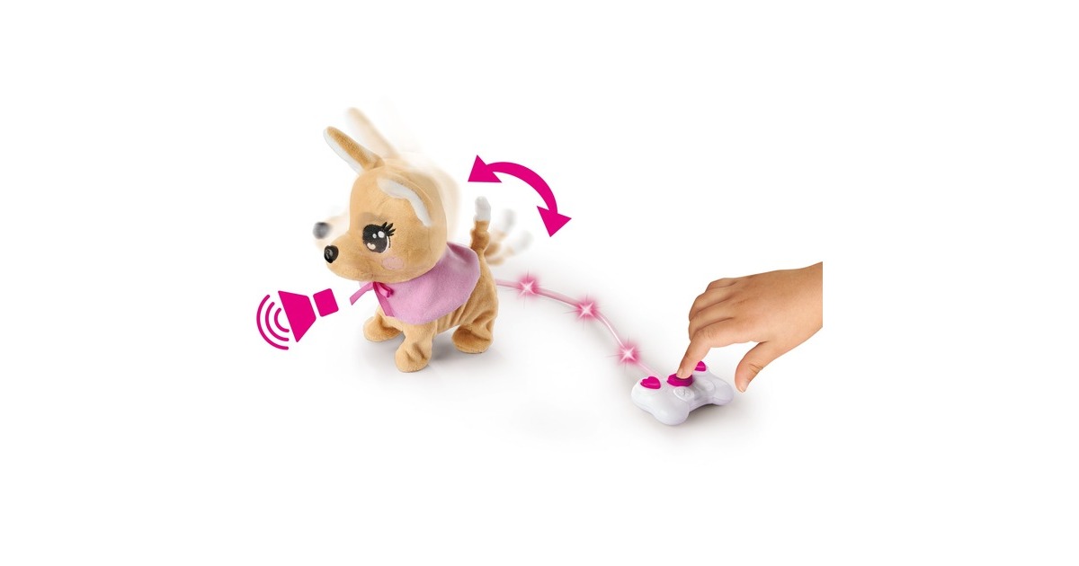 Simba ChiChi LOVE Loomy - Chihuahua ChiChi, Kuscheltier(beige/rosa, 20 cm)