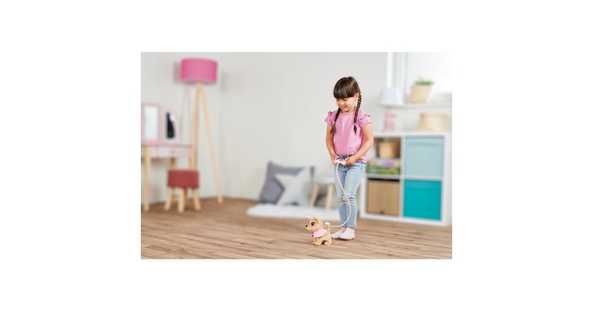 Simba ChiChi LOVE Loomy - Chihuahua ChiChi, Kuscheltier(beige/rosa, 20 cm)