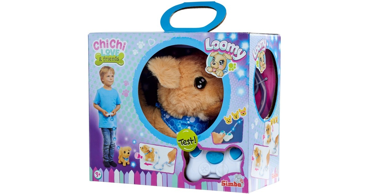 Simba ChiChi LOVE Loomy - Golden Retriever, Kuscheltier(beige/rosa, 20 cm)