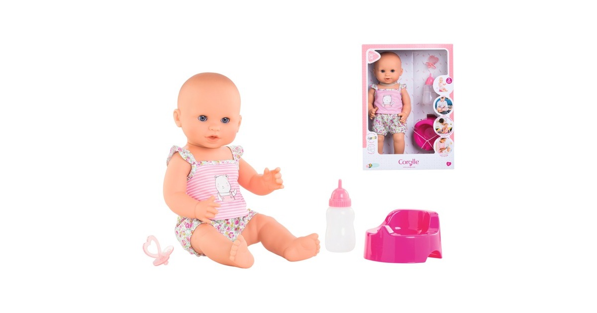 Simba Corolle Mon Grand Poupon Emma Trink+Näss Badebaby, Puppe