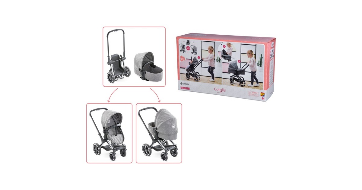 Simba Corolle Mon Grand Pupon 36-42cm Cybex Puppenwagen(grau)