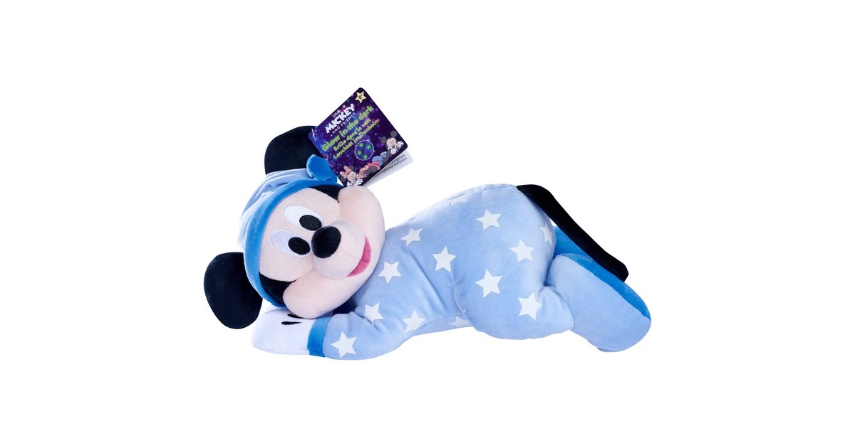Simba Disney Gute Nacht Mickey GID, Kuscheltier(30 cm)