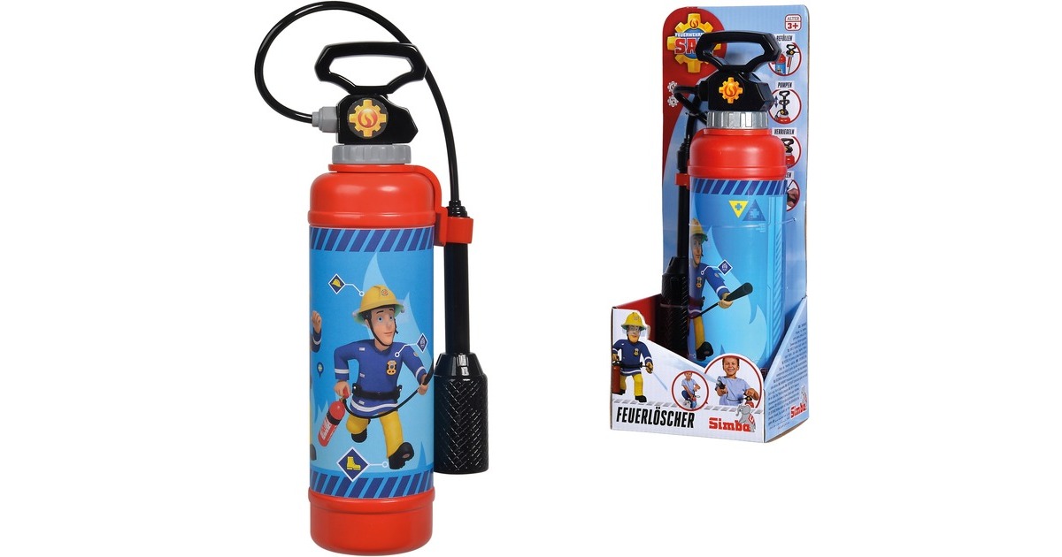 Simba Feuerwehrmann Sam Feuerlöscher Pro, Rollenspiel(rot/blau)