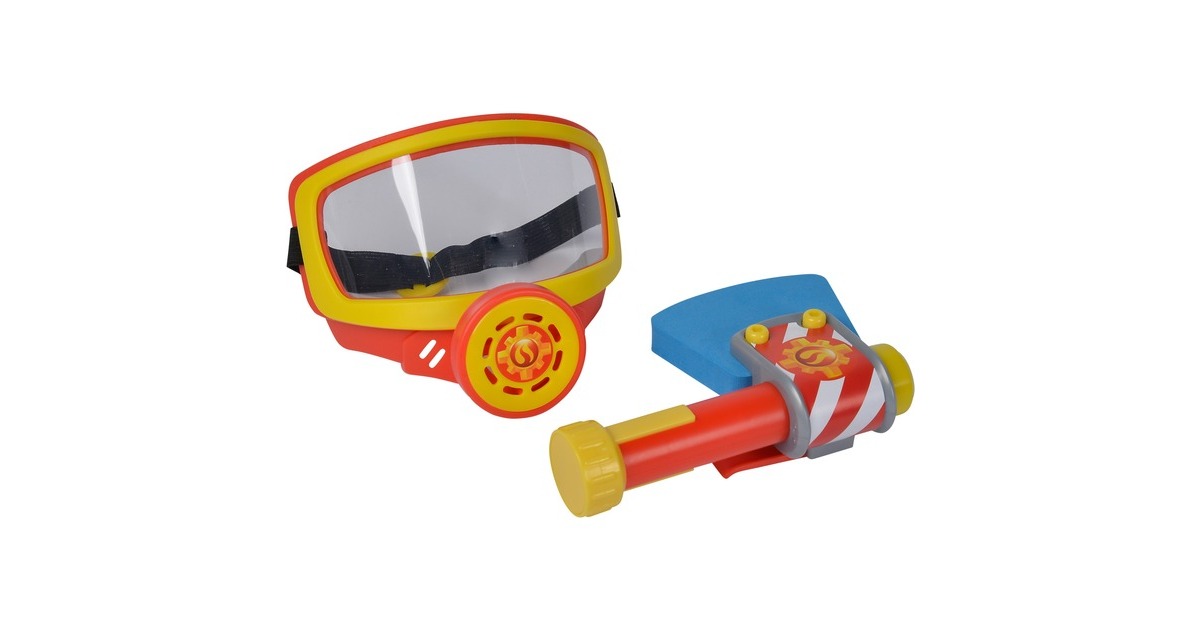 Simba Feuerwehrmann Sam Feuerwehr Sauerstoffmaske, Rollenspiel(gelb/orange)