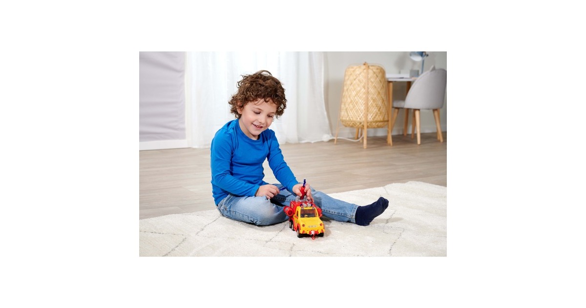 Simba Feuerwehrmann Sam Feuerwehrauto Venus 2.0, Spielfahrzeug(gelb/orange, Inkl. Figur)