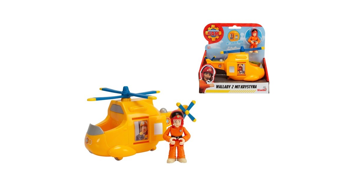 Simba Feuerwehrmann Sam Junior Wallaby 2 mit Krystyna, Spielfahrzeug