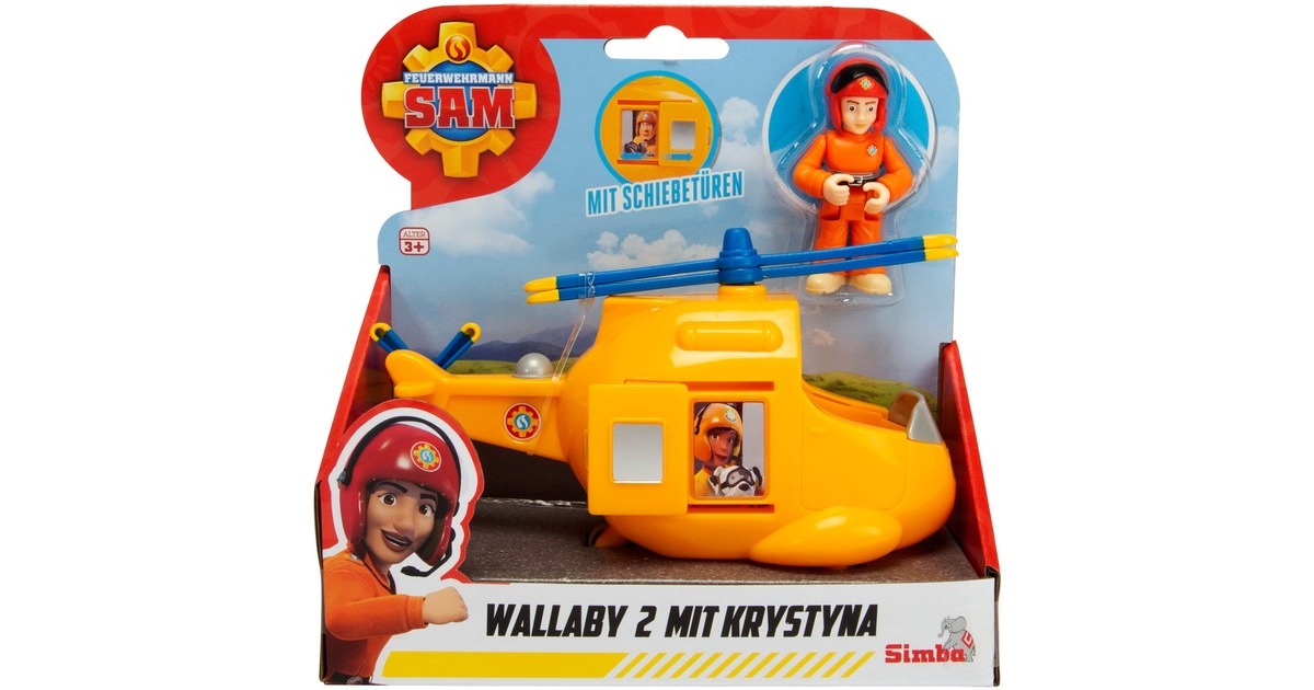 Simba Feuerwehrmann Sam Junior Wallaby 2 mit Krystyna, Spielfahrzeug