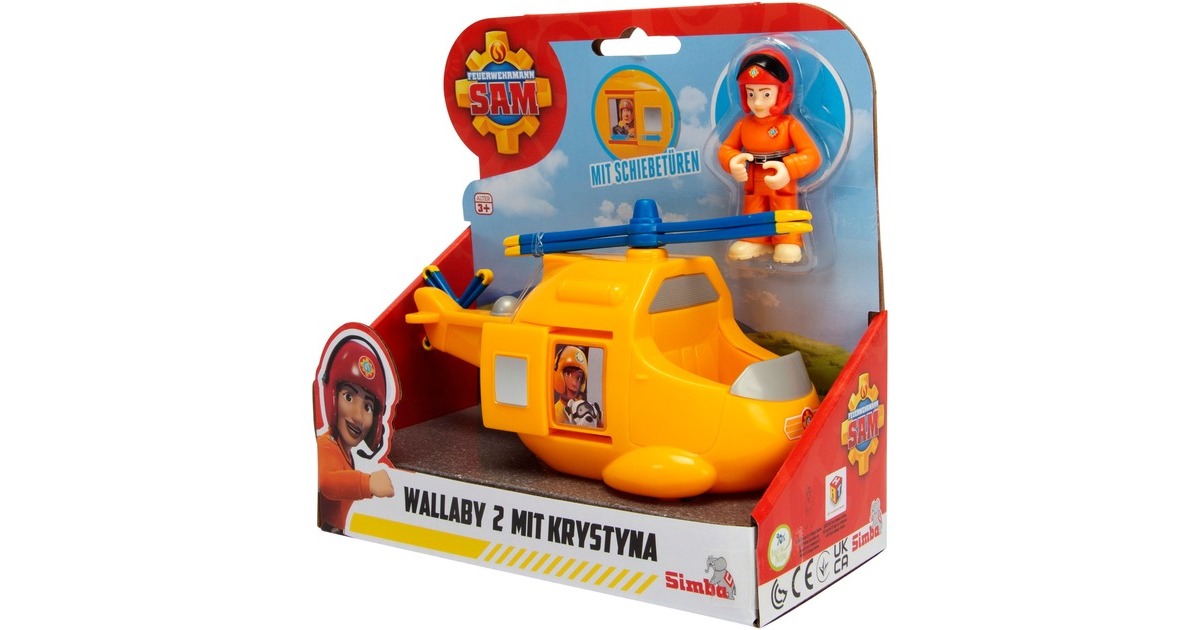 Simba Feuerwehrmann Sam Junior Wallaby 2 mit Krystyna, Spielfahrzeug