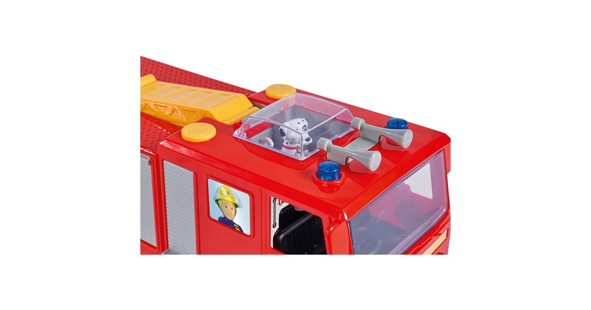 Simba Feuerwehrmann Sam Jupiter Serie 13, Spielfahrzeug(rot/gelb)