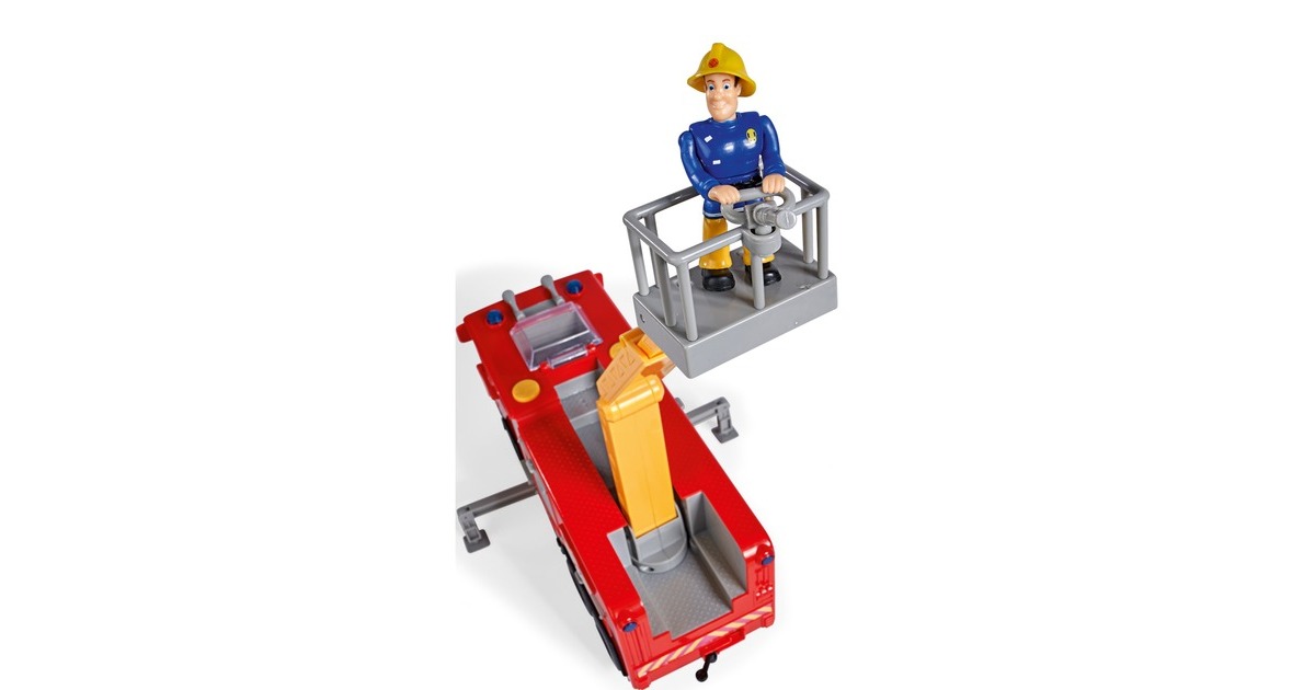 Simba Feuerwehrmann Sam Jupiter Serie 13, Spielfahrzeug(rot/gelb)