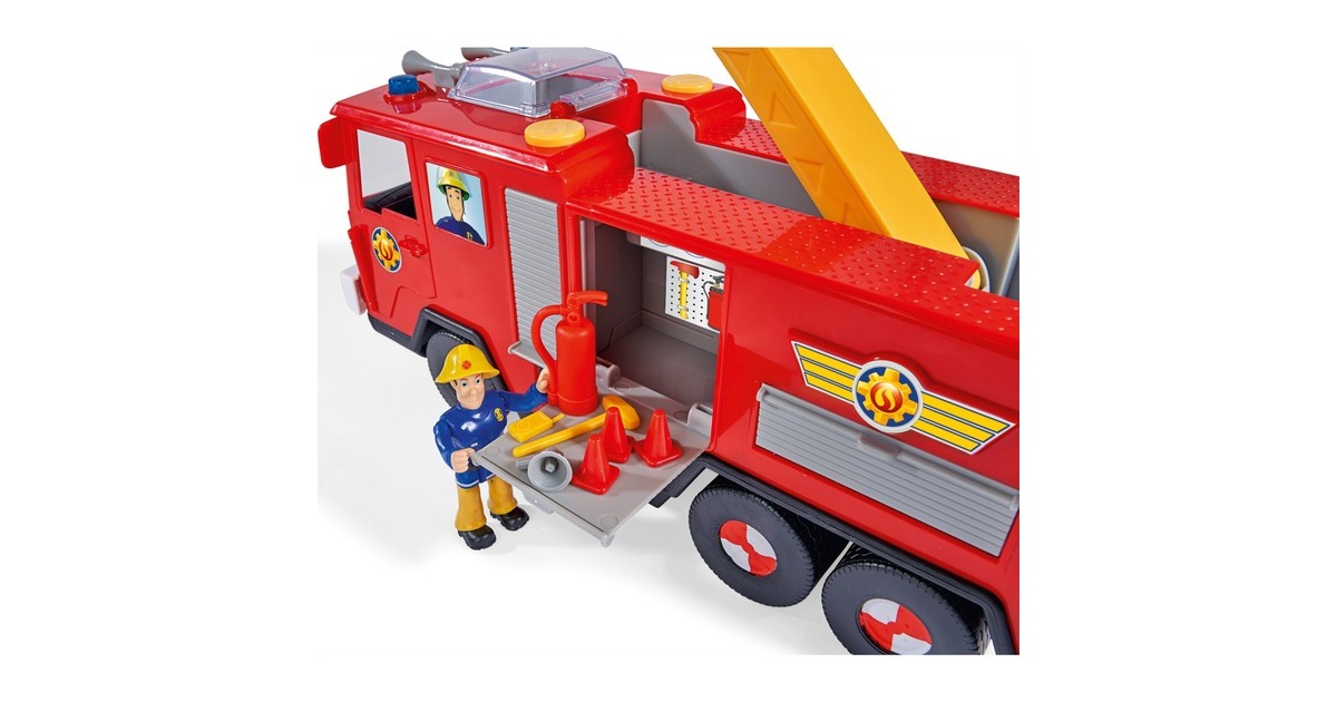 Simba Feuerwehrmann Sam Jupiter Serie 13, Spielfahrzeug(rot/gelb)