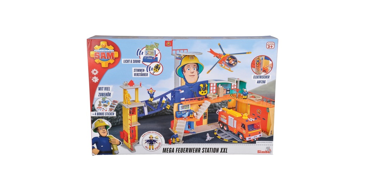 Simba Feuerwehrmann Sam Mega-Feuerwehrstation XXL, Spielgebäude