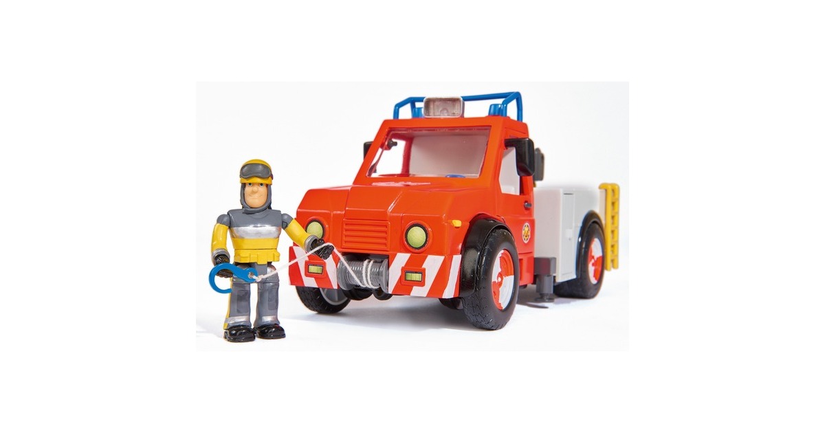 Simba Feuerwehrmann Sam Phoenix mit Figur und Pferd, Spielfahrzeug