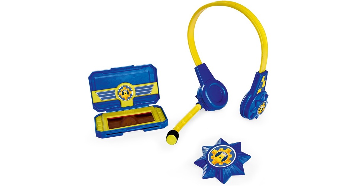 Simba Feuerwehrmann Sam Polizei Headset und Smartphone, Rollenspiel(blau/gelb)